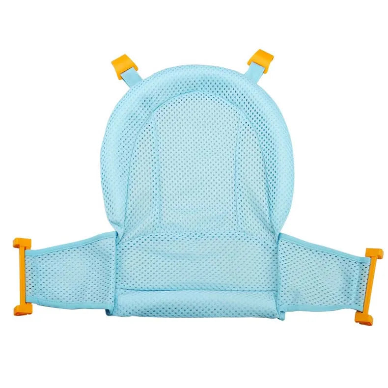 Baby Bath Seat Support Mat Foldable Baby Bath Tub Pad Chair Newborn Bathtub Pillow Infant Anti-Slip Soft Comfort Body Cushion