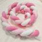 BABY BRAIDED KNOT CRIB  BUMPER