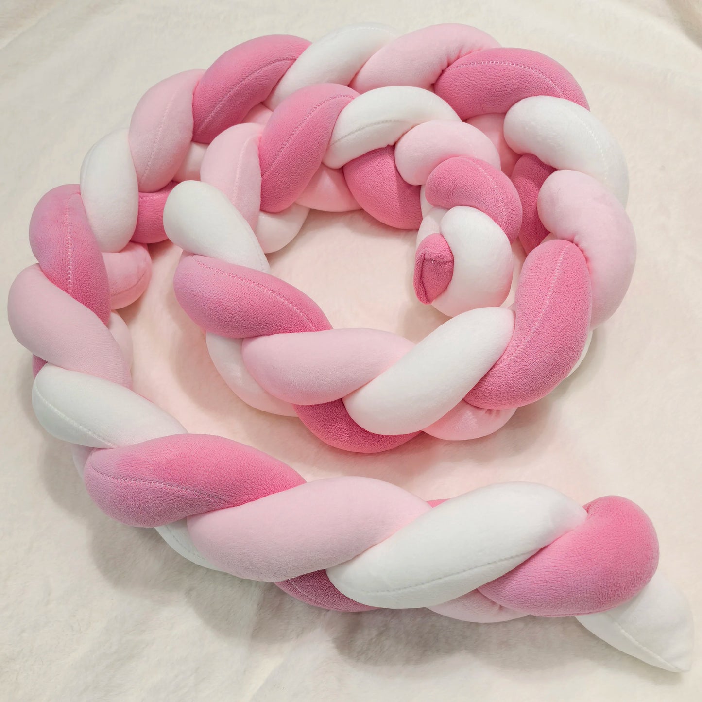 BABY BRAIDED KNOT CRIB  BUMPER