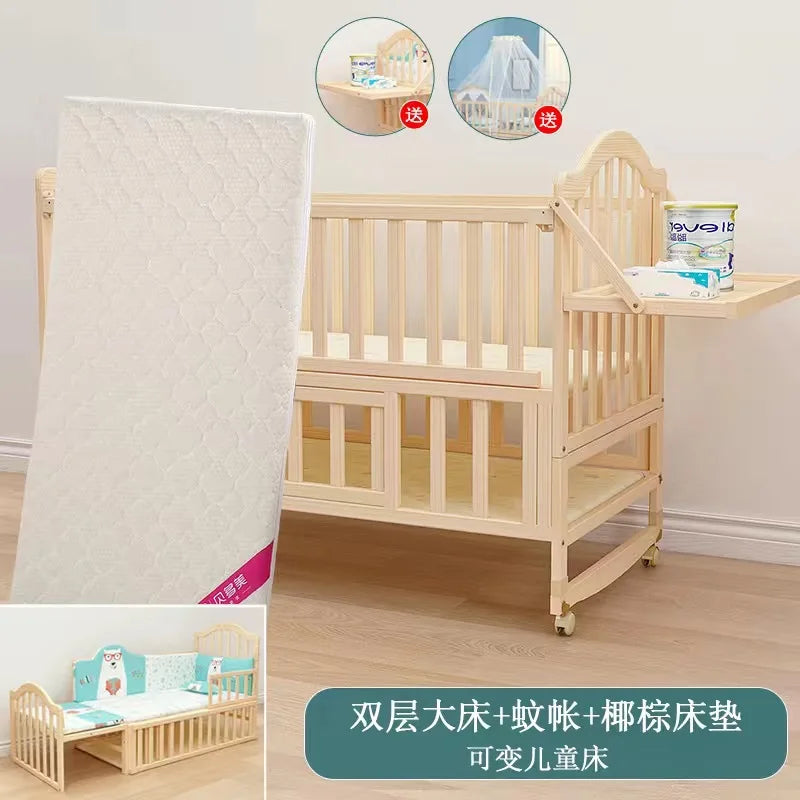 BIG BED SOLID WOOD FOR BABY