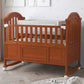 Adjustable Wooden Baby Cot Bed With Solid Swing Crib Modern Design For Stylish Bedrooms For Sleeping Or Cradle Use