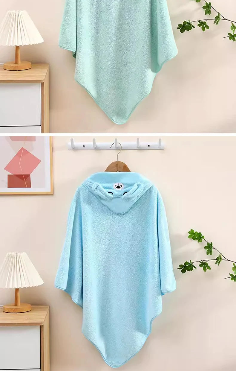 HOODED BABY BATH TOWEL
