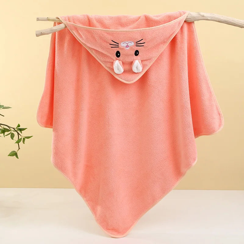 HOODED BABY BATH TOWEL
