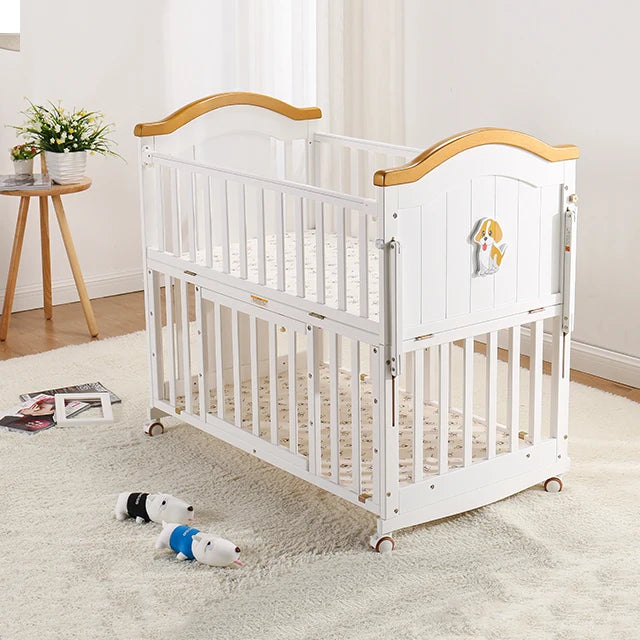 SOLID WOOD BABY CRIB FOR NEWBORN