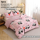 3pcs of Animal Panda-Patterned Quilt Sets Made of Bean Fleece Fabrics, Suitable for Use in Autumn And Winter As All-Season Quilt Sets (Including 1 Quilt Insert + 2 Pillowcases, Excluding Pillow Inserts).