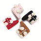 Cute Comfortable Boots For Baby Girls, Soft Warm Plus Fleece Boots For Indoor Walking, Autumn And Winter